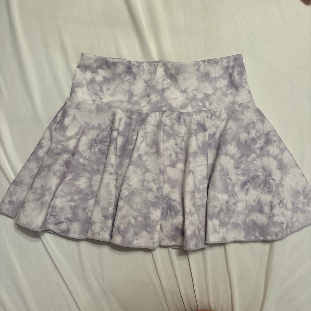 Halara purple tie dye tennis skirt